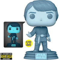 Funko Pop! Star Wars: Return of the Jedi 40th Anniversary - Holographic Luke Skywalker #615 Glow-in-the-Dark Entertainment Earth Exclusive