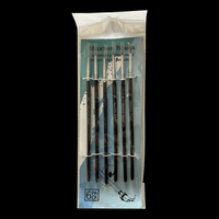 SleepwalkAir: Ghost Brush - Maxton Black - Legendary Miniature Detail Brush Set (6)