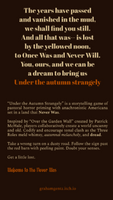 Under the Autumn Strangely