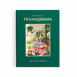 Galison Puzzles: Book Puzzle - 500 Pieces - Lighting 101 - Houseplants