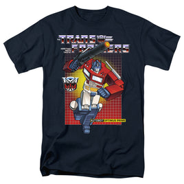 Transformers Optimus Prime 80s Blue Cotton T-Shirt