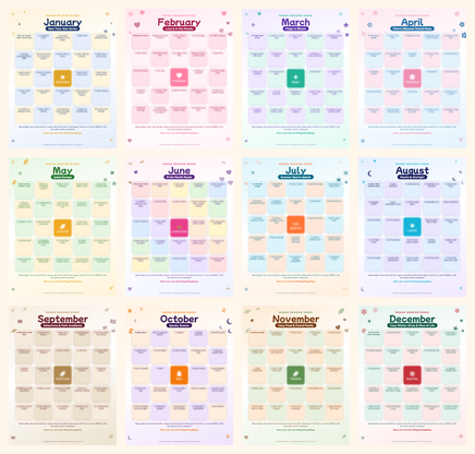 Manga Reading Bingo yearly kit