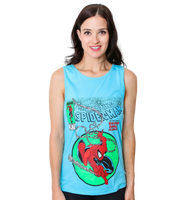 Spider-Man 90's Circle Marvel Comics Adult Tank Top
