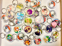 Wild Encounter Keychain: Random Upcycled Pokémon Card Keychain