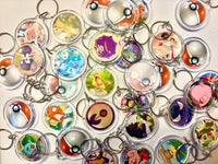 Wild Encounter Keychain: Random Upcycled Pokémon Card Keychain