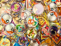 Wild Encounter Keychain: Random Upcycled Pokémon Card Keychain