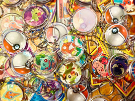 Wild Encounter Keychain: Random Upcycled Pokémon Card Keychain