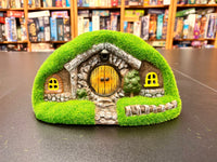 Solar Lighted Gnome Moss House - Set of 2
