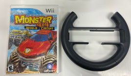 Monster 4X4 World Circuit Steering Wheel Bundle (Wii)