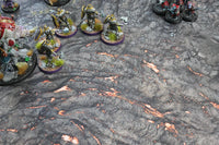 Lava Flow | Neoprene Battle Mat with Bag | Baron of Dice