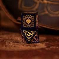 Indian Blue Glass Dice Set - Dice Around the World Collection