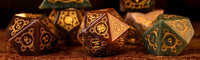 Indian, Indian Agate Stone Dice Set - Dice Around the World Collection