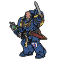 Foam Brain Mystery Loot: 40K Enamel Pins - Ultramarines vs Tyranids