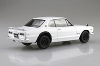 KPGC10 SKYLINE HT 2000GT-R 1971 White Model Kit