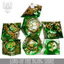 Lord of the Bling: Shire (Handmade) - 7 Dice Set