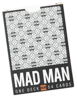 Mad Man Playing Cards: White Edition