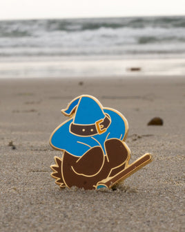 Baby Bestiary: Owlbear Wizard Enamel Pin - Embarrassed