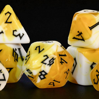 Movie Popcorn Acrylic Dice Set