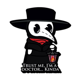 Aquarius Magnets: Funky Chunky Magnet - Plague Doctor