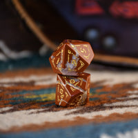 Navajo Red Jasper Stone Dice Set