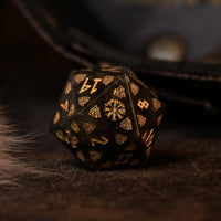 Nordic Black Labradorite Stone Dice Set