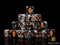 Day of the Dead Dice | Orange Coffin