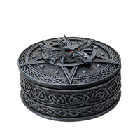 Celtic Dragon Box: Round Pentagram Box