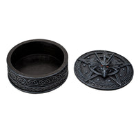 Celtic Dragon Box: Round Pentagram Box
