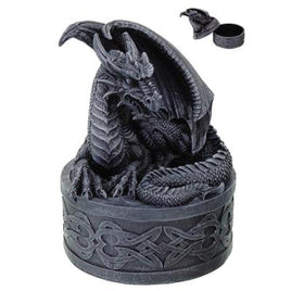 Celtic Dragon Box: Trinket Box - Round