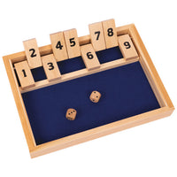 Professor Puzzle: Wooden Games Workshop - Shut the Box - 1 Player