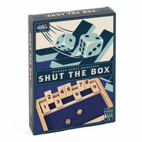 Professor Puzzle: Wooden Games Workshop - Shut the Box - 1 Player