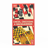 Professor Puzzle: Wooden Games Workshop - Chess, Checkers & Backgammon