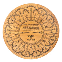 Project Genius: Wooden Puzzle - Ecologicals Bamboo Puzzles - Wheel of Words