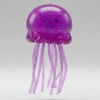 Purple Wannabe Jellysquish Jellyfish (Water Squish)