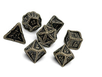 Pirate Dice - Pieces of 8 7 Piece RPG set Alloy Metal Dice