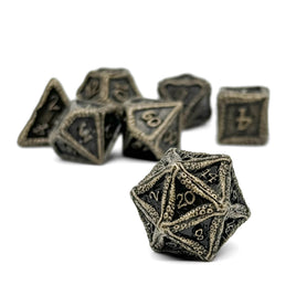 Pirate Dice - Pieces of 8 7 Piece RPG set Alloy Metal Dice