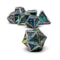 Pirate Dice - Secret Stash 7 Piece RPG set Alloy Metal Dice
