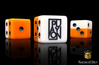 Play On Tabletop | Official Dice Series | Orange Layered