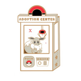 Pokemon: Shiny Eevee Adoption Center Enamel Pin