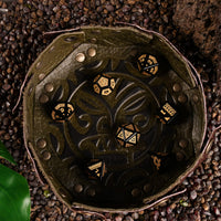 Polynesian Black Obsidian Stone Dice Set