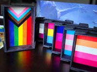 Pride Dice Tray of Folding™ Magnetic - Asexual