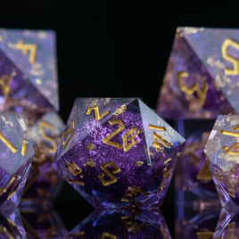 Purple Mage Liquid Core Dice Set