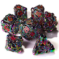 Denizens of the Deep Iridescent Metal RPG Dice Set | 7 Pieces