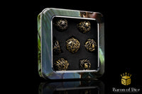 Nature's Wrath Metal RPG Dice Set | 7 Pieces