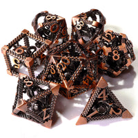 Bronze Kraken Metal RPG Dice Set | 7 Pieces