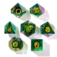 Dragon's Eye Liquid Core RPG Dice Set | 7 Pieces