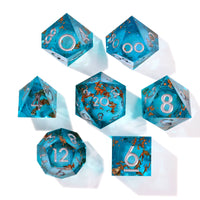 Sunken Treasure Liquid Core RPG Dice Set | 7 Pieces