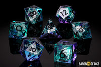 Island Sunset RPG Dice Set | 7 Pieces