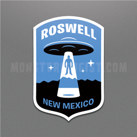 Roswell New Mexico Minimalist Alien Ufo Sticker