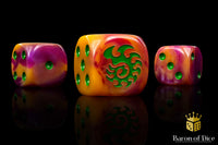Alien Dice - Orange & Green